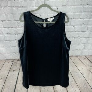 🆕 Vineyard Vines Size XL Blue Gray Velvet Sustainable Sleeveless Stretch Top
